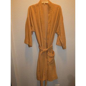 Womens Fluffy Robe 24" across chest, 44" in Length, yellow